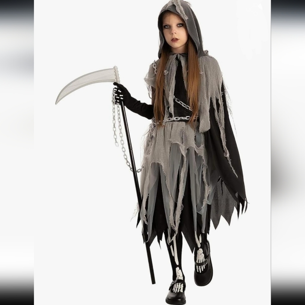 Grim Reaper Costume by Spooktacular Creations Size Small 5-7
